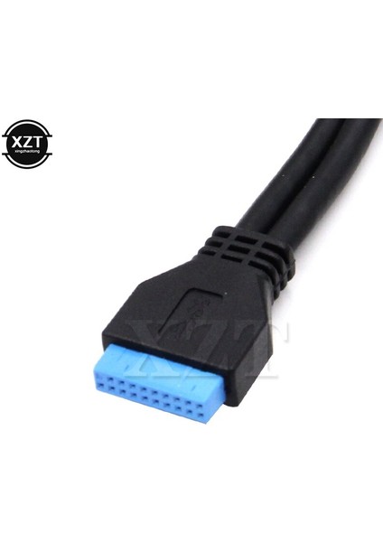 50 cm Pc Anakart 20 Pin Çift USB 3.0 Bağlantı Noktaları Ekspres Kablo Anakart 2 Usb3.0 Panel Braketi Uzatma Kablosu (Yurt Dışından) fırsatları