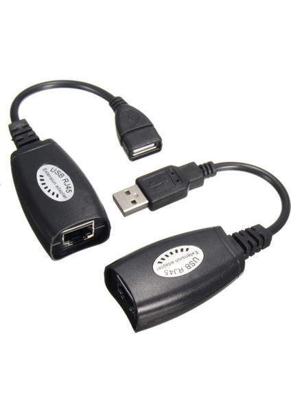 Ethernet Adaptörü RJ45 Erkek Dişi USB Lan Uzatma Kablosu Adaptörü 50FT Web Kameraları Cat5 5e Kameralar Yazıcılar Için 6 Yama Kablosu Vb (Yurt Dışından)