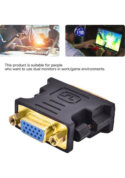 DVI VGA Adaptör Kablosu Erkek Kadın DVI 24 5 Pin Monitör Dizüstü Bilgisayar Adaptörü Pc Bilgisayar 1080 P VGA Dönüştürücü Hdtv U2P1 (Yurt Dışından)