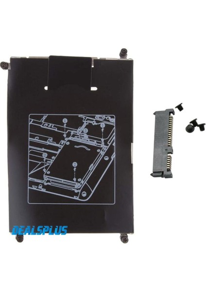 Yeni HDD Sabit Disk Sürücüsü Caddy Braketi + Konektör + Vidalar Hp Elitebook 820 G1 G2 720 725 G2 (Yurt Dışından)