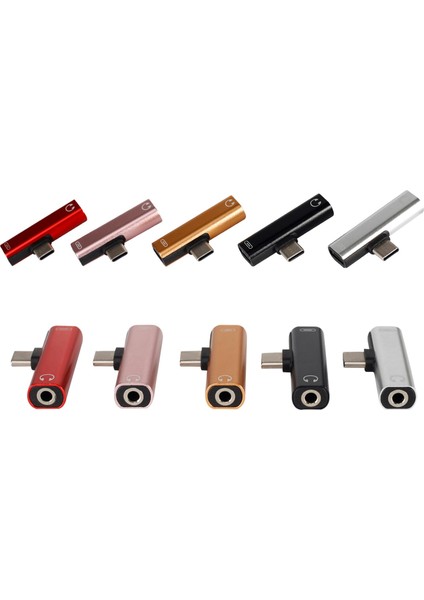 2 In 1 3.5mm Jack Kulaklık Şarj Dönüştürücü USB Tip-C Ses Adaptörü Için Xiaomi 6 Huawei P10 Mate 20 Tip C Cep Telefonu (Yurt Dışından) fiyatları