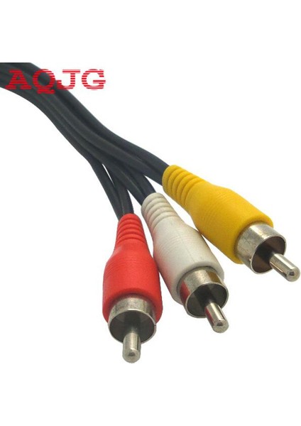 Yeni Sıcak 3 Rca Erkek 6 Rca Dişi Fiş Splitter Ses Tv DVD Video Adaptörü Av Kablosu 3 Rca Erkek 6 Rca Dişi Fiş Aqjg (Yurt Dışından)