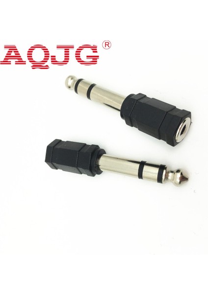 Jack 6.35 Mono 6 Köşe Ses Konektörü ve Adaptörü 6.35 mm Mono Fiş 3.5 Stereo/mono Jak 4 Adet/grup (Yurt Dışından)