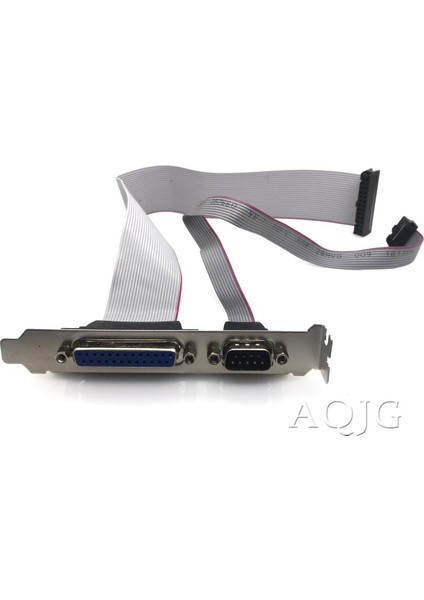 Pcı Yuvası Başlığı Seri Db9 Pin Com Için Paralel DB25 Pin Lpt Kablosu Paralel Lpt Yazıcı Com Seri Bağlantı Noktası Için Braket ile (Yurt Dışından)