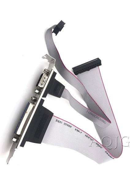 Pcı Yuvası Başlığı Seri Db9 Pin Com Için Paralel DB25 Pin Lpt Kablosu Paralel Lpt Yazıcı Com Seri Bağlantı Noktası Için Braket ile (Yurt Dışından) fiyatları