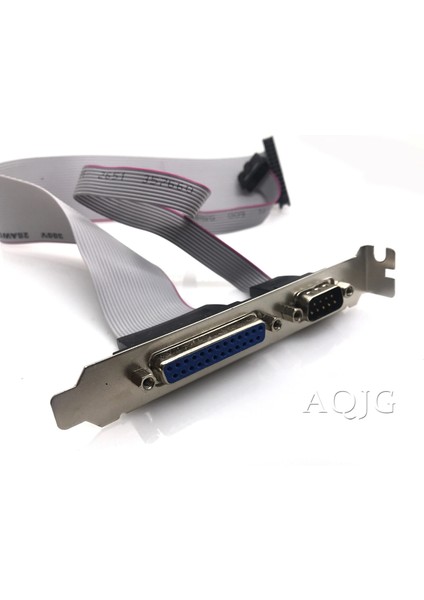 Pcı Yuvası Başlığı Seri Db9 Pin Com Için Paralel DB25 Pin Lpt Kablosu Paralel Lpt Yazıcı Com Seri Bağlantı Noktası Için Braket ile (Yurt Dışından) modelleri