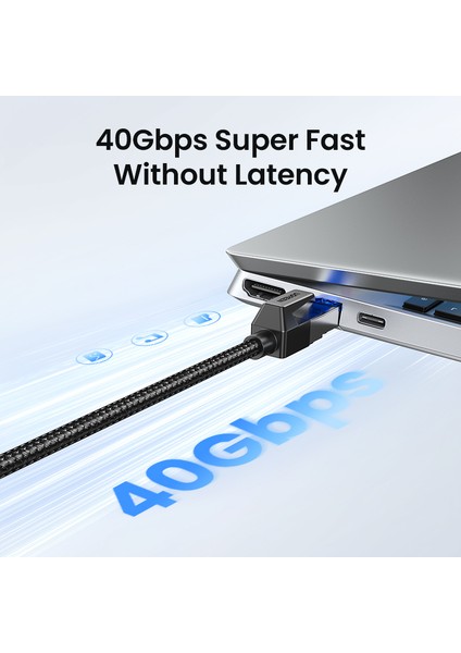 Ugreen Ethernet Kablosu Cat8 40 Gbps 2000 Mhz Cat 8 Ağ Naylon Örgülü Internet Lan Kablosu Dizüstü Bilgisayarlar Için Ps 4 Yönlendirici RJ45 Kablosu (Yurt Dışından)