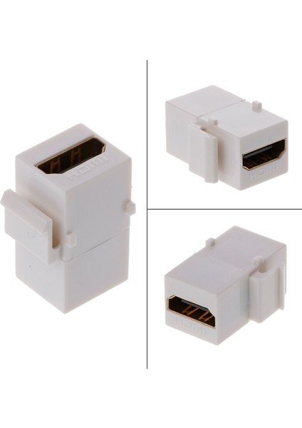 1pc Keystone HDMI Konektörü Ekleme Çoğaltıcı Yuvası Dişi - Dişi (Yurt Dışından)