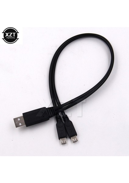 At 1 Adet Bir Saniyenin Altında Veri Aktarımı Şarj Kablosu USB Kadın Erkek 2 Mikro USB Ayırıcı Iki Android Telefon Için Şarj Yeni (Yurt Dışından)