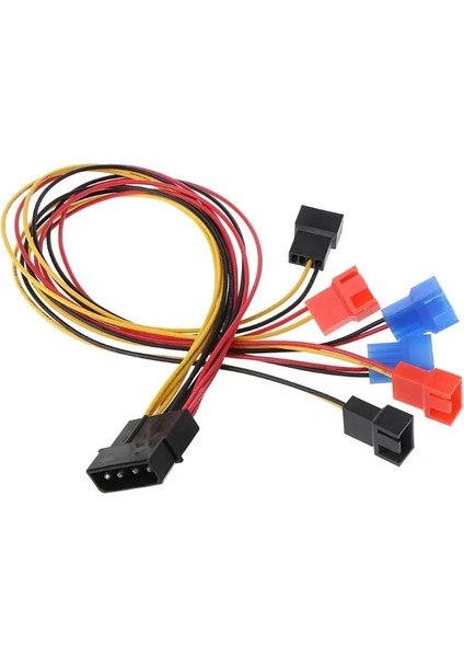4-Pin Ide Molex 6-Port Soğutma Fanı 2-Pin Splitter Güç Pc Dıy Adaptör Kablosu 12V 7V 5V (Yurt Dışından) modelleri