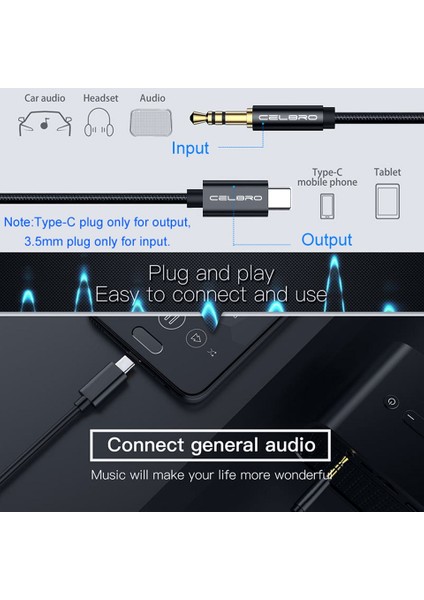 USB Tipi C 3.5mm Aux Ses Kablosu Kulaklık Hoparlör Kulaklık Jak Adaptörü Araç Aux Samsung S20 Artı Not 20 S21 Ultra iphone (Yurt Dışından) fiyatları