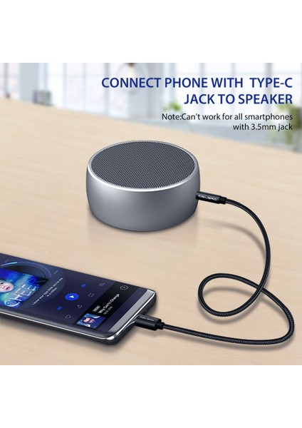 USB Tipi C 3.5mm Aux Ses Kablosu Kulaklık Hoparlör Kulaklık Jak Adaptörü Araç Aux Samsung S20 Artı Not 20 S21 Ultra iphone (Yurt Dışından) modelleri