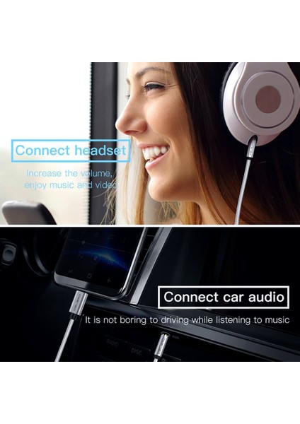 USB Tipi C 3.5mm Aux Ses Kablosu Kulaklık Hoparlör Kulaklık Jak Adaptörü Araç Aux Samsung S20 Artı Not 20 S21 Ultra iphone (Yurt Dışından) fırsatları