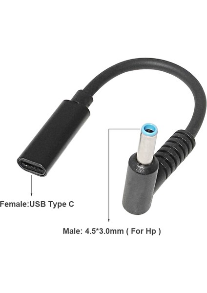 USB 3.1 Tip C USB C Dizüstü Bilgisayar Şarj Cihazı Güç Adaptörü Dönüştürücü USB Tip C Dişi 4.0*1.35 5.5*2.5 4.5*3.0 4.0*1.7mm Dc Fiş Jakı (Yurt Dışından)