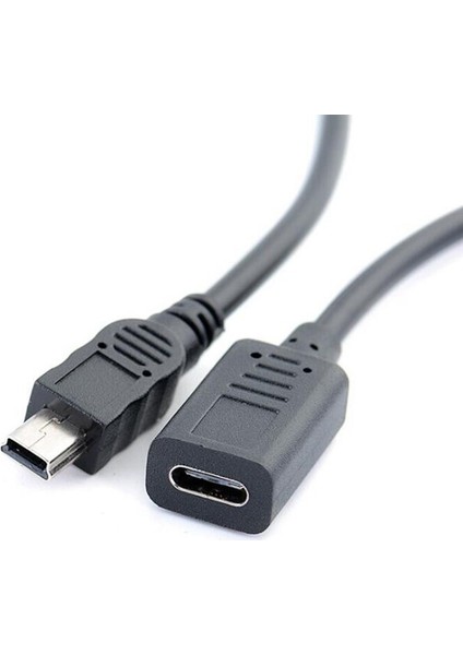 Mini USB 2.0 Erkek USB 3.1 Tip-C Dişi Veri Şarj Bağlantısı Miniusb 5p Android Cep Tablet Telefon Güç Kablosu (Yurt Dışından) modelleri