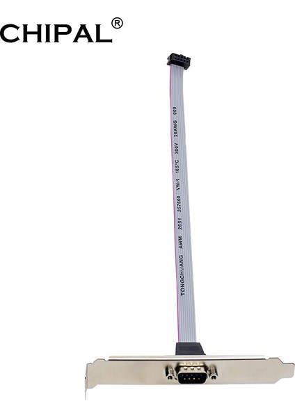 Anakart Için 9 Pin Dişi RS232 Db9 Pin Com Bağlantı Noktası Şerit Seri Kablo Konektörü Braketi ile Kablo (Yurt Dışından) fiyatları