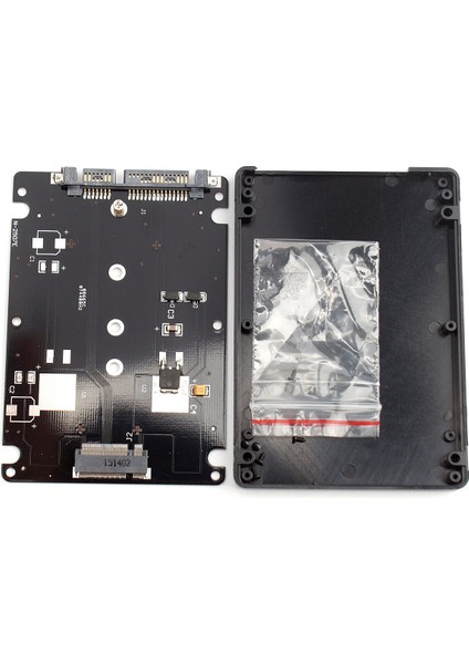Dönüştürücü Adaptör Kutusu B + M Soket 2 M.2 Ngff (Sata) Ssd'den 2.5 Sata Adaptör Kartı Adaptörüne Siyah Kılıf ile (Yurt Dışından)