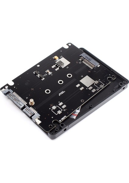 Dönüştürücü Adaptör Kutusu B + M Soket 2 M.2 Ngff (Sata) Ssd'den 2.5 Sata Adaptör Kartı Adaptörüne Siyah Kılıf ile (Yurt Dışından)