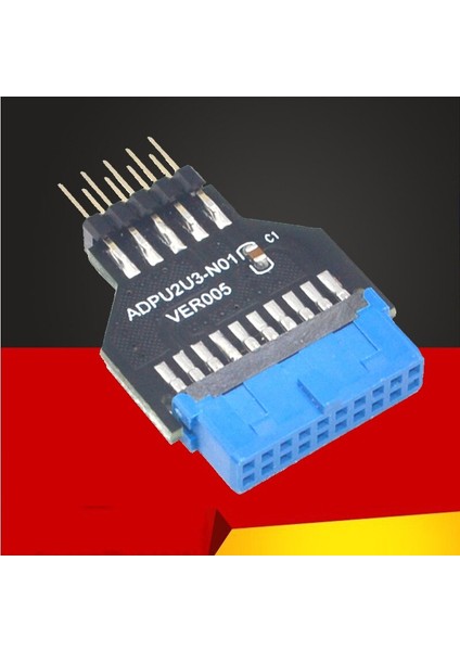 Pc Kasa Ön Usb3.0 19 Pin 20 Pin Dişi - Usb2.0 9 Pin Erkek Adaptör USB 3.0 19PIN /20PIN - USB 2.0 9pın Dönüştürücü Adaptör (Yurt Dışından)