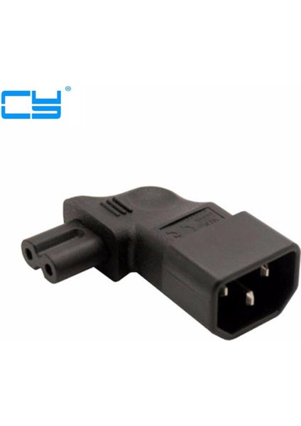 IEC320 Iec 320 Iec C14 Konnektör C7 90 Derece Sol Sağ Açılı Güç Erkek - Dişi Uzatma Adaptörü Dizüstü Bilgisayar Şarj Cihazı Için (Yurt Dışından)