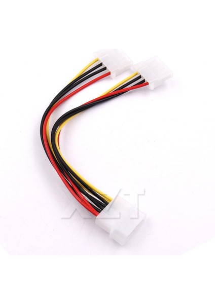 Adet Yeni 4 Pin Erkek 2*4 Pin Kadın Güç Kablosu Ide 4pin Güç Kablosu 1 Bölme 2 Güç Uzatma Adaptör Kablosu (Yurt Dışından)