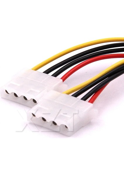 Adet Yeni 4 Pin Erkek 2*4 Pin Kadın Güç Kablosu Ide 4pin Güç Kablosu 1 Bölme 2 Güç Uzatma Adaptör Kablosu (Yurt Dışından)