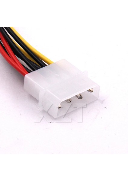 Adet Yeni 4 Pin Erkek 2*4 Pin Kadın Güç Kablosu Ide 4pin Güç Kablosu 1 Bölme 2 Güç Uzatma Adaptör Kablosu (Yurt Dışından)