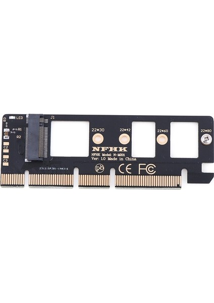 Ngff M Anahtar M.2 Nvme Ahcı Ssd'den Pcı-E Pcı Express 16X X4 Adaptör Yükseltici Kart Dönüştürücü XP941 SM951 PM951 A110 SSD (Yurt Dışından)