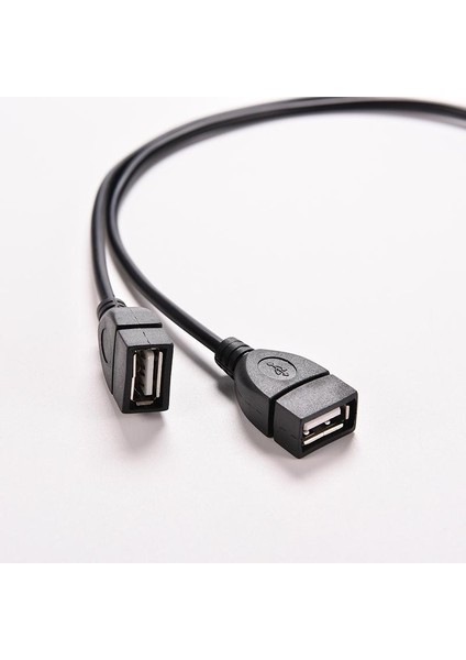 1 Adet USB 2.0 A 1 Erkek 2 Çift USB Dişi Veri Merkezi Güç Kablosu Adaptörü Y Ayırıcı USB Şarj Güç Kablosu Kablosu Uzatma Kablosu (Yurt Dışından)