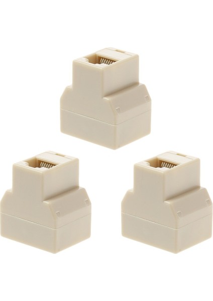 3 Adet/takım 1 Ila 2 Yollu Lan Ethernet Ağ Kablosu RJ45 Dişi Splitter Konnektör Adaptörü Bilgisayar Için Beyaz Yüksek Kalite (Yurt Dışından) modelleri