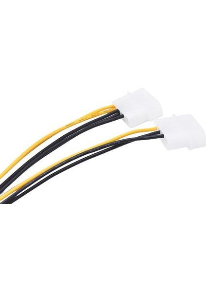 18CM 4 Pinli Çift D Bağlantı Noktasına 8 Pinli (6+2) Grafik Adaptör Kablosu Kart Güç Hattı (Yurt Dışından)