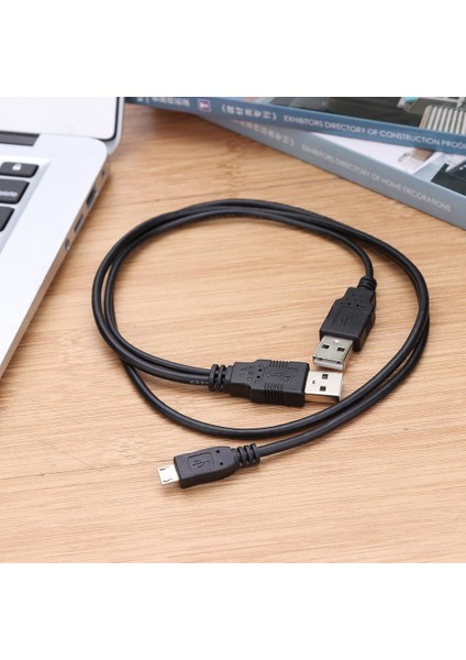 2,5 Inç Mobil HDD Için Çift USB 2.0 Tip A Kablo 2'si 1 Arada Mikro B Veri Kablosu (Yurt Dışından) fiyatları