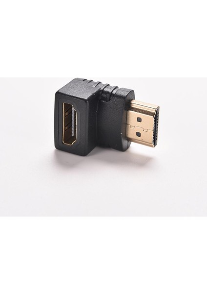 Adet 90 Derece Hdtv 1080 P HDMI Uyumlu Kablo Konektörü V1.4 Sağ Açı A Erkek Tov1.4 B Dişi Altın Kaplama Kablo Adaptörü (Yurt Dışından)