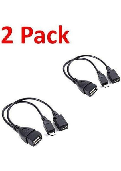 Fire Tv 3 Veya 2nd Gen Fire Stick Için 2 Adet USB Bağlantı Noktası Terminal Adaptörü Otg Kablo (Yurt Dışından)