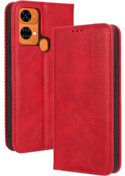 Oukitel C33 Pu Deri Cüzdan Manyetik Kapatma Için Kılıf (Yurt Dışından)