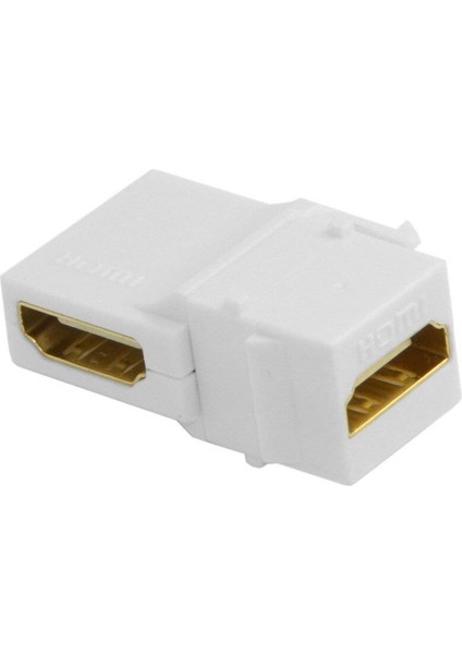 1 Adet HDMI Keystone Jack Ekler 90 Derece Sağ Açılı HDMI Dişi Dişi Adaptör Altın Kaplama Dönüştürücü (Yurt Dışından)