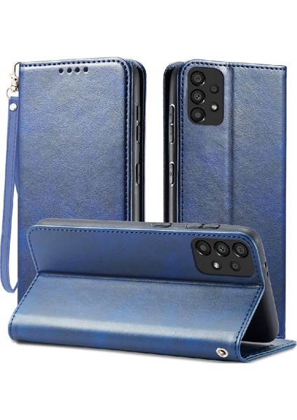 Samsung Galaxy A52S 5g Tam Koruma Deri Folio Flip Case (Yurt Dışından)