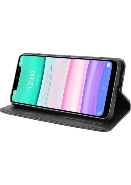 Oukitel C22 Pu Deri Cüzdan Manyetik Kapatma Için Kılıf (Yurt Dışından)