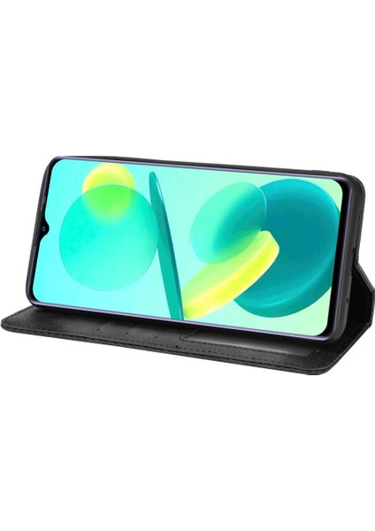 Oukitel C25 Manyetik Kapatma Pu Deri Cüzdan Için Kılıf (Yurt Dışından)