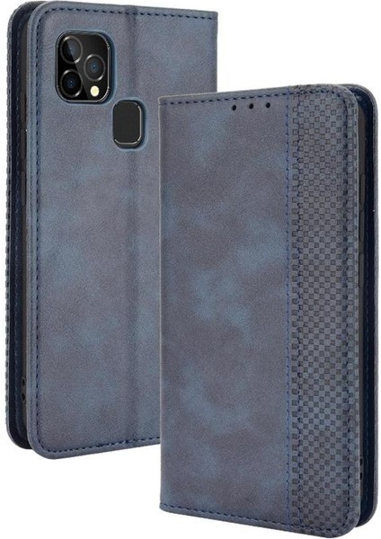 Oukitel C22 Pu Deri Cüzdan Manyetik Kapatma Için Kılıf (Yurt Dışından)