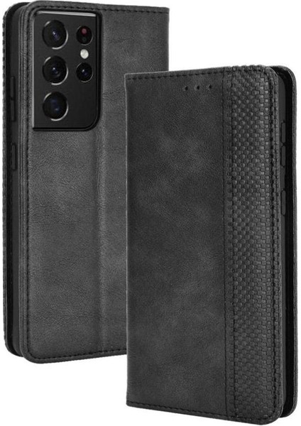 Samsung Galaxy S21 Ultra 5g Pu Deri Manyetik Kapatma Cüzdan (Yurt Dışından)