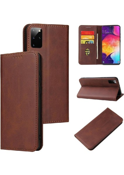 Kart Kartı ile Samsung Galaxy S20 Ultra Deri Folio Flip Case Için Kılıf (Yurt Dışından)
