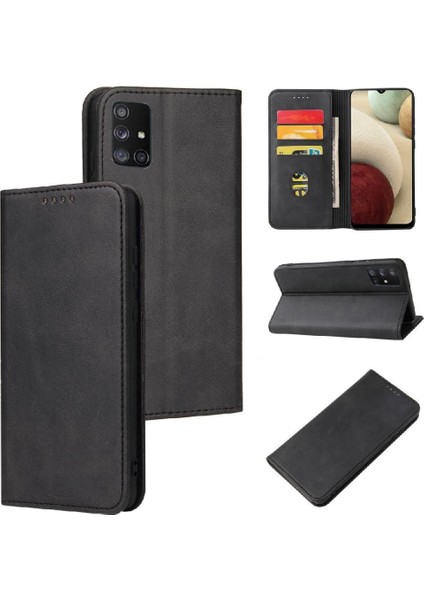 Samsung Galaxy A71 5g Deri Için Kılıf Folio Flip Case Kart Ekleme (Yurt Dışından)