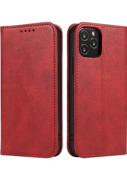 Iphone 15 Için Kılıf Pro Deri Folio Flip Case Kart ile Tam Koruma (Yurt Dışından)