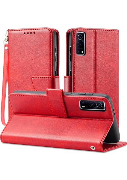 Y72 5G/Y52 5G/Y53S Deri Folio Flip Case Kart Ekleme Tam Için Kılıf (Yurt Dışından)