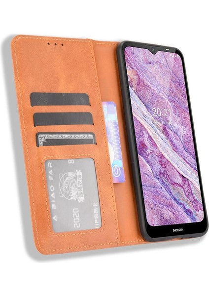 BDT Boutique Nokia C10/C20 Manyetik Kapatma Cüzdan Pu Deri Kılıf (Yurt Dışından)