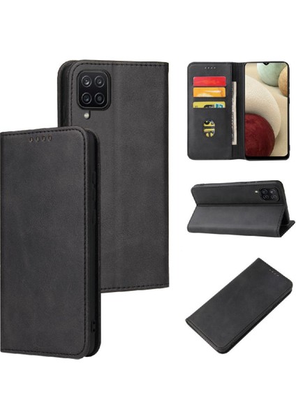 Samsung Galaxy A12 5G/M12 Kart Tutucu Kickstand Tam Folio (Yurt Dışından)