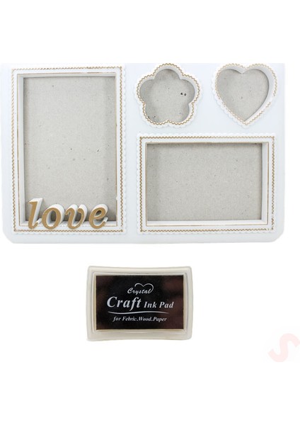 Bebek El ve Ayak İzli Resim Çerçevesi, 27cm x 18cm - Love modelleri