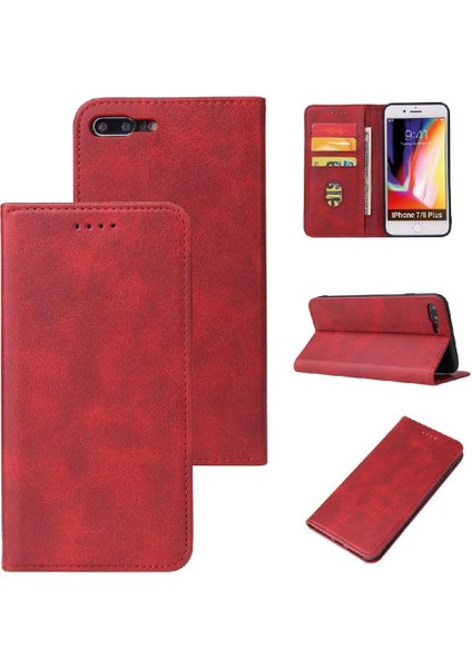 Iphone Xs Max Kart Ekleme Deri Folio Flip Case Manyetik (Yurt Dışından)