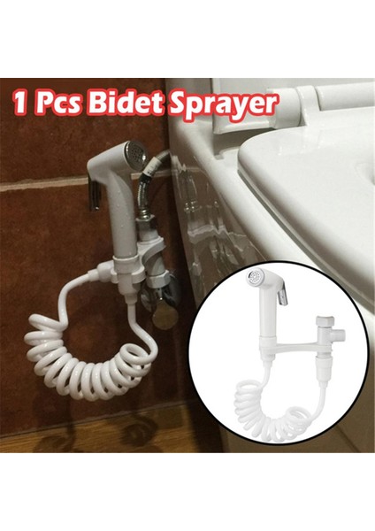 Adet El Tuvalet Bide Musluk Duş Püskürtücü El Bide Musluk Banyo El Püskürtücü Duş Başlığı Kendi Kendini Temizleme Araçları (Yurt Dışından)